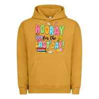 Pigment Peanut Butter hooray for the last day black Urban Hoodie - JahusDesignShop