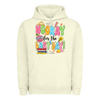 Pigment Pistachio hooray for the last day black Urban Hoodie - JahusDesignShop