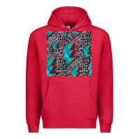 Cardinal turquoise lightning bolt seamless pattern Premium Hoodie - HRA Design Shop
