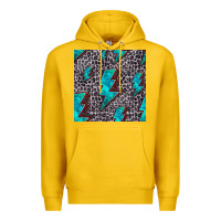 Lemon turquoise lightning bolt seamless pattern Premium Hoodie - HRA Design Shop