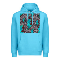 Turquoise Lightning Bolt Seamless Pattern Premium Hoodie | Teevron