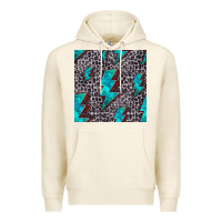 Tofu turquoise lightning bolt seamless pattern Premium Hoodie - HRA Design Shop