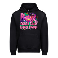 Black halloween boo with cancer ribbon breast cancer sca Urban Hoodie - AdoDesignShop
