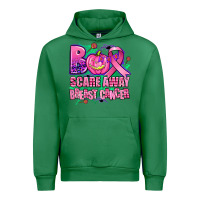 Emerald halloween boo with cancer ribbon breast cancer sca Urban Hoodie - AdoDesignShop
