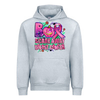 Heather Grey halloween boo with cancer ribbon breast cancer sca Urban Hoodie - AdoDesignShop