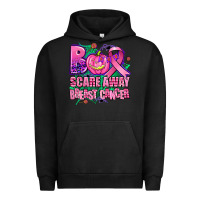 Pigment Black halloween boo with cancer ribbon breast cancer sca Urban Hoodie - AdoDesignShop