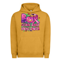 Pigment Peanut Butter halloween boo with cancer ribbon breast cancer sca Urban Hoodie - AdoDesignShop