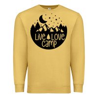 Antique Gold Live Love Camp Premium Sweatshirt - Unal Design