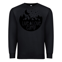 Black Live Love Camp Premium Sweatshirt - Unal Design
