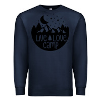 Navy Live Love Camp Premium Sweatshirt - Unal Design