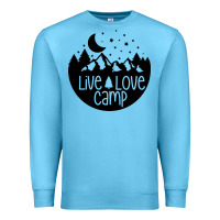 Ocean Blue Live Love Camp Premium Sweatshirt - Unal Design