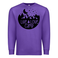 Purple Live Love Camp Premium Sweatshirt - Unal Design