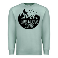 Seafoam Live Love Camp Premium Sweatshirt - Unal Design