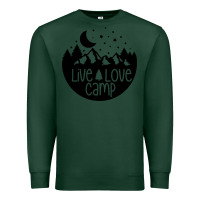 Sports Green Live Love Camp Premium Sweatshirt - Unal Design
