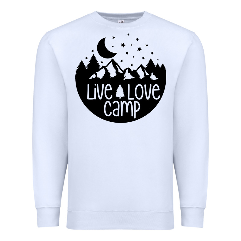 Live Love Camp Premium Sweatshirt by Unal Design | Teevron