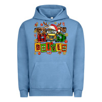 Pigment Pebble Blue bus driver chrıstmas Urban Hoodie - AdoDesignShop