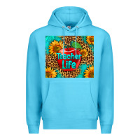 Ocean Blue teacher life Premium Hoodie - HRA Design Shop