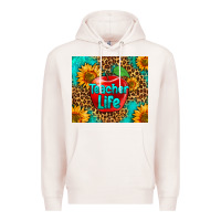 Pale Pink teacher life Premium Hoodie - HRA Design Shop