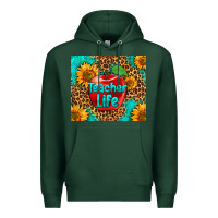 Sports Green teacher life Premium Hoodie - HRA Design Shop
