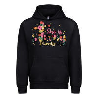 Foreset Green she is strong proverbs 31 25 Urban Hoodie - JahusDesignShop