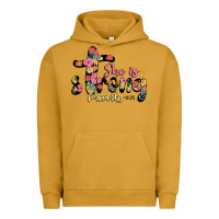 Pigment Peanut Butter she is strong proverbs 31 25 Urban Hoodie - JahusDesignShop
