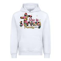 White she is strong proverbs 31 25 Urban Hoodie - JahusDesignShop