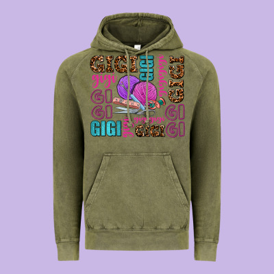 Gigi Gigi With Knitting Vintage Hoodie Designed By Adodesignshop