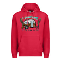 Cardinal camping is my happy place Premium Hoodie - CowhideDigitalArt