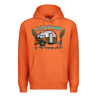 Carrot camping is my happy place Premium Hoodie - CowhideDigitalArt