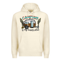 Camping Is My Happy Place Premium Hoodie | Teevron