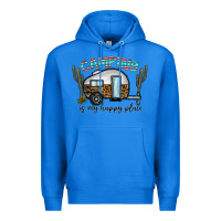 True Royal camping is my happy place Premium Hoodie - CowhideDigitalArt