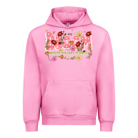 Fuchsia Pink bloom where you are planted Urban Hoodie - JahusDesignShop