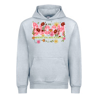 Heather Grey bloom where you are planted Urban Hoodie - JahusDesignShop