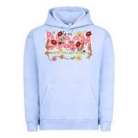 Pigment Grape Ice bloom where you are planted Urban Hoodie - JahusDesignShop