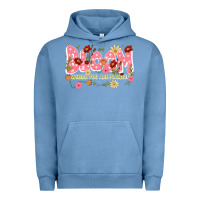 Pigment Pebble Blue bloom where you are planted Urban Hoodie - JahusDesignShop