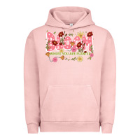 Pigment Salmon bloom where you are planted Urban Hoodie - JahusDesignShop