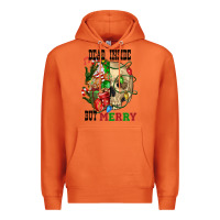 Carrot Dead İnside But Merry Human Skull Premium Hoodie - FaDigitalArtStudio