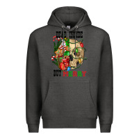 Charcoal Heather Dead İnside But Merry Human Skull Premium Hoodie - FaDigitalArtStudio