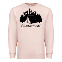 Pale Pink Adventure Camping Premium Sweatshirt - Unal Design