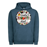 Pigment Midnight Navy christmas  santas favourite Urban Hoodie - AdoDesignShop