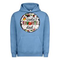 Pigment Pebble Blue christmas  santas favourite Urban Hoodie - AdoDesignShop