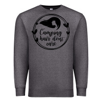 Charcoal Heather Camping Premium Sweatshirt - Unal Design