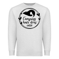 Oatmeal Heather Camping Premium Sweatshirt - Unal Design
