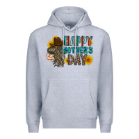 Heather Grey happy mothers day Premium Hoodie - RacoonDesign