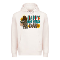 Pale Pink happy mothers day Premium Hoodie - RacoonDesign