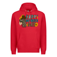 Red happy mothers day Premium Hoodie - RacoonDesign