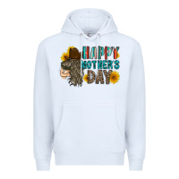 White happy mothers day Premium Hoodie - RacoonDesign