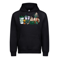 Black hunter green hockey coffee cups Urban Hoodie - AdoDesignShop