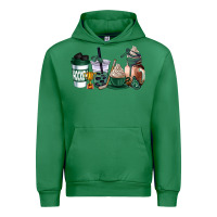 Emerald hunter green hockey coffee cups Urban Hoodie - AdoDesignShop
