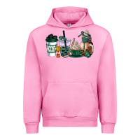 Fuchsia Pink hunter green hockey coffee cups Urban Hoodie - AdoDesignShop